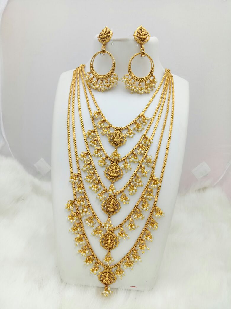 GOLD PLATED ANTIQUE NECKLACE 