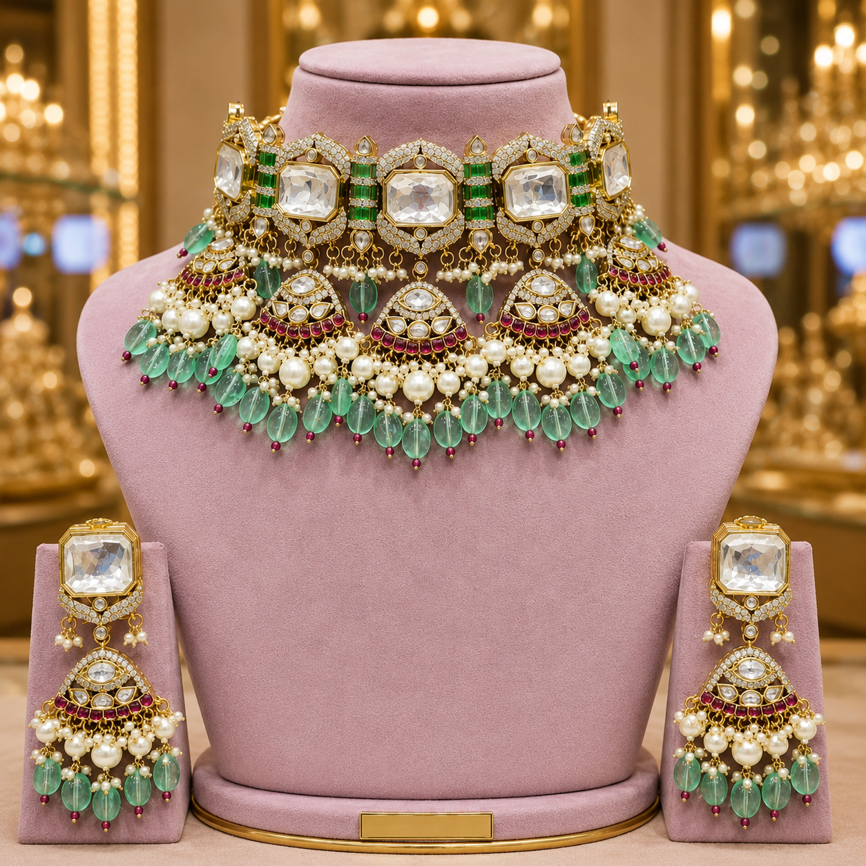 Royal Kundan Necklace Sets Manufacturers Supplier Mumbai India