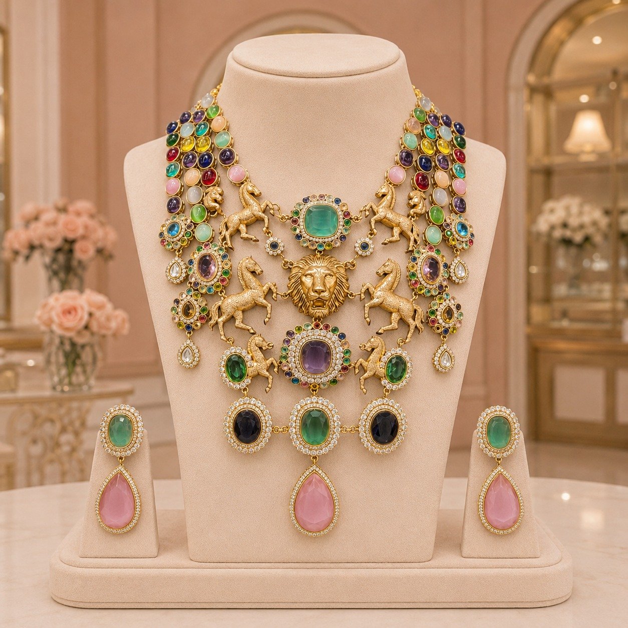 Royal Doublet Bridal Necklace Set
