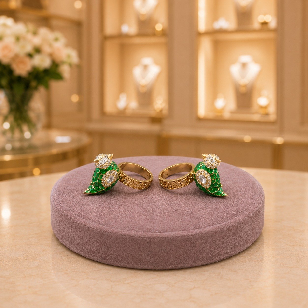 Meenakari Kundan Fashion Ring