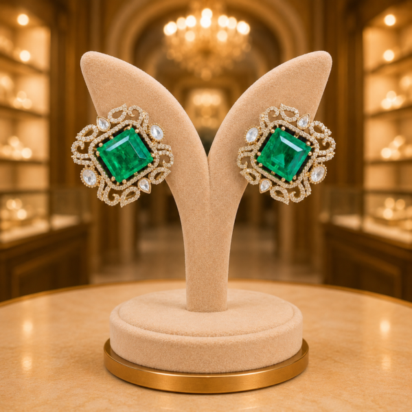 AD Doublet Brass Stud Earrings Manufacturer India