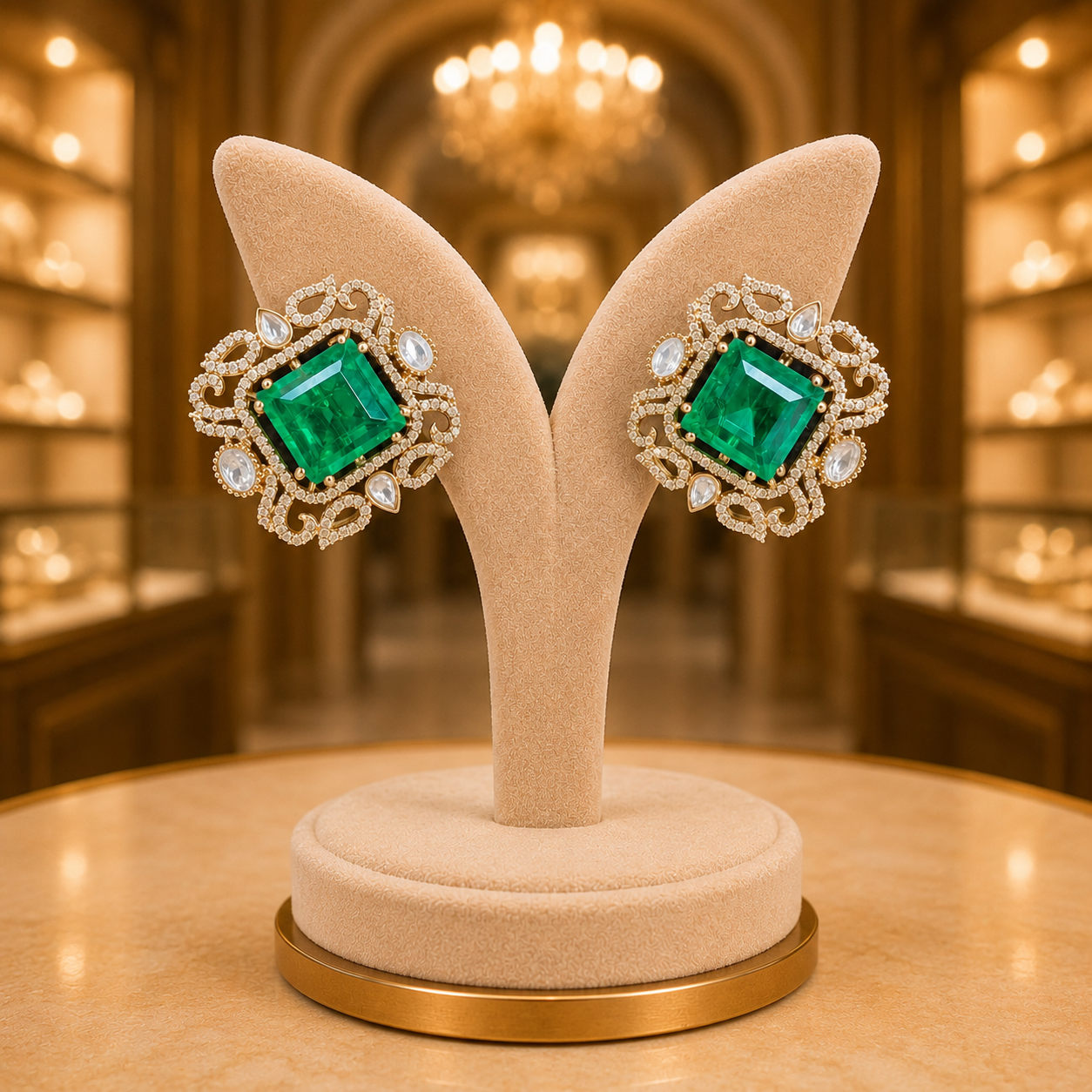 AD Doublet Brass Stud Earrings Manufacturer India