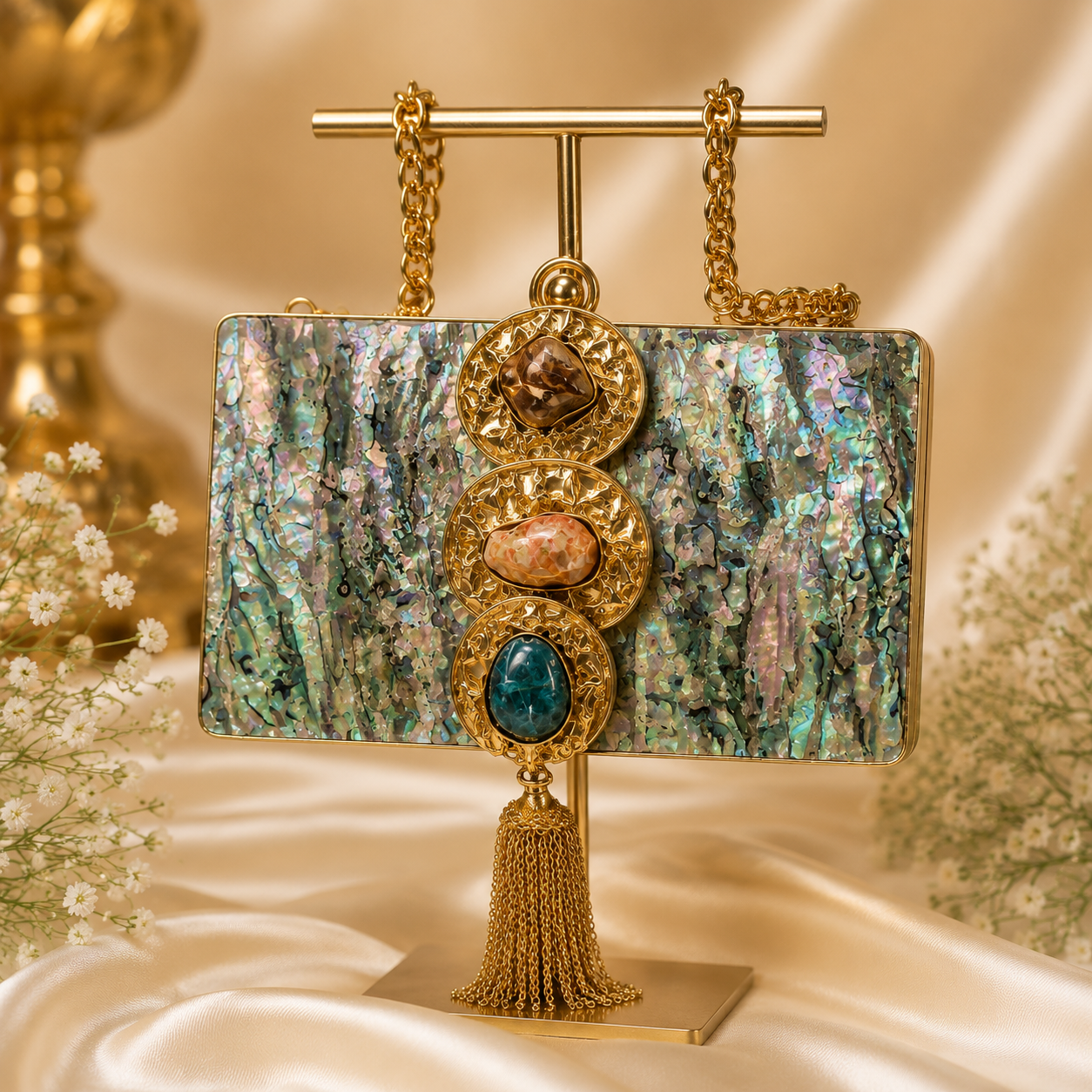 Abalone Evening Clutch Purse Manufacturer India | Wholesale
