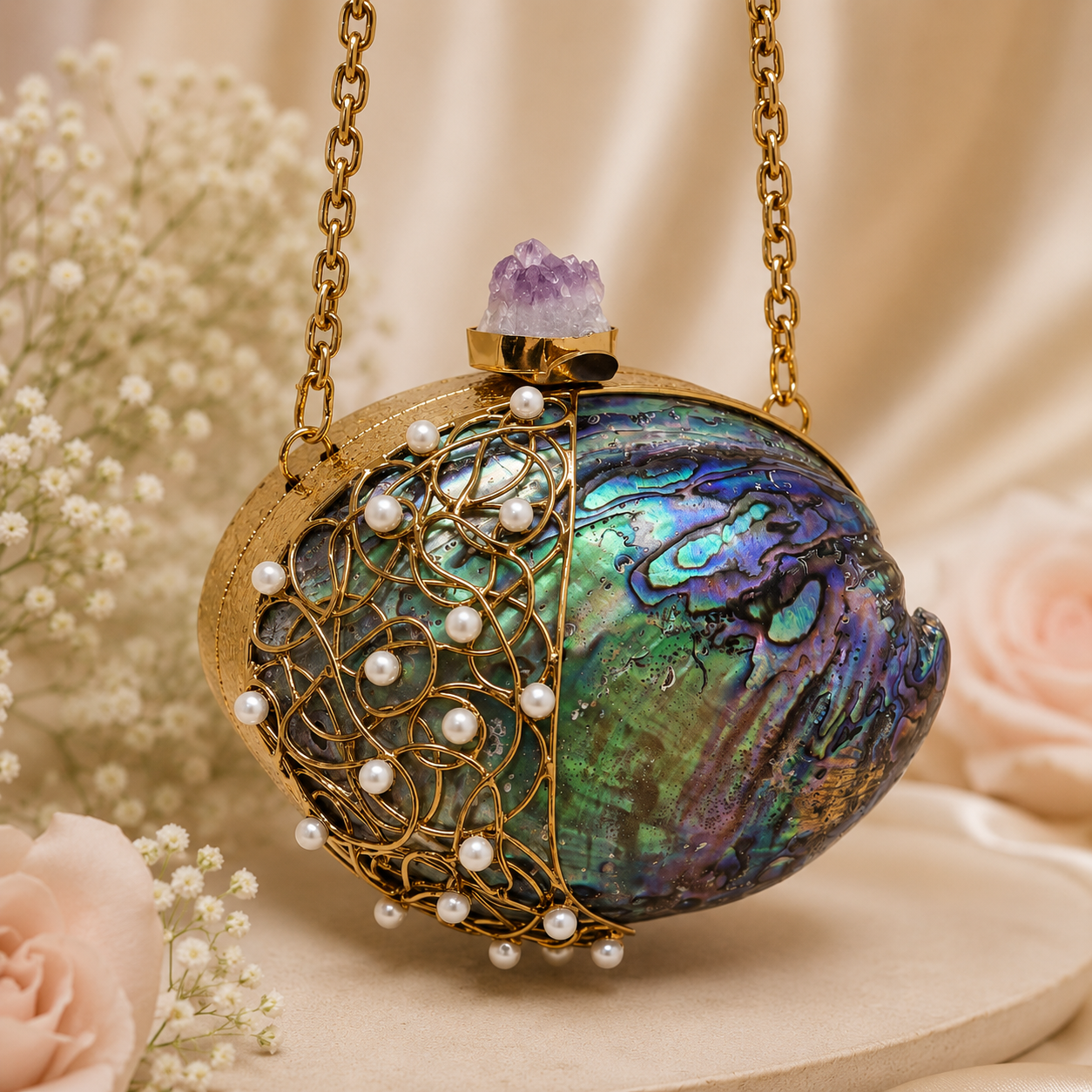 Abalone Shell Ladies Clutch Purse Manufacturer India