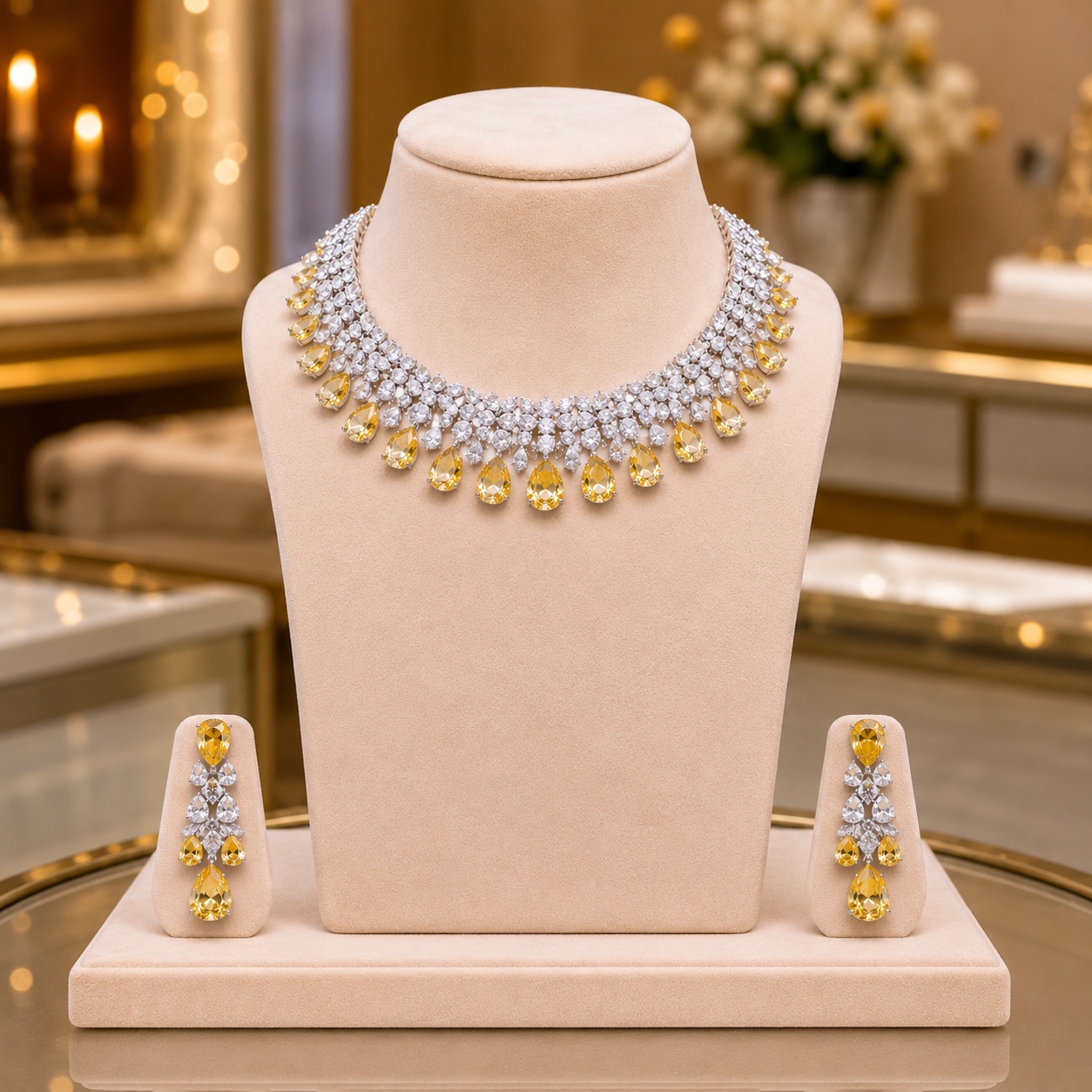 American Diamond Choker Set Manufacturer India