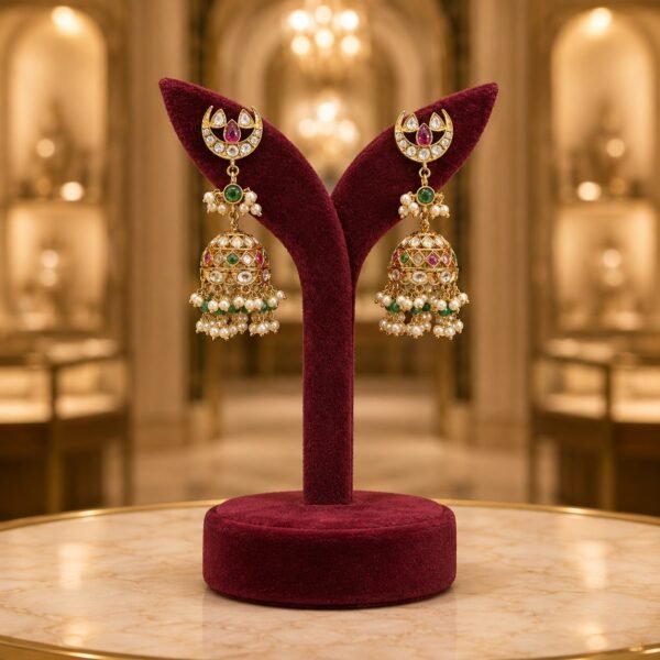 Kundan Fashion Jhumki Earrings Manufacturer India Wholesale