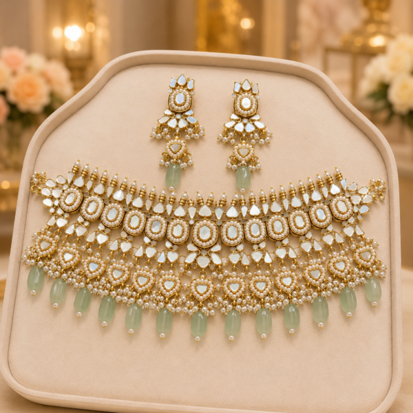 MOP Mother of Pearl Choker Set Exporter India | EON Exports