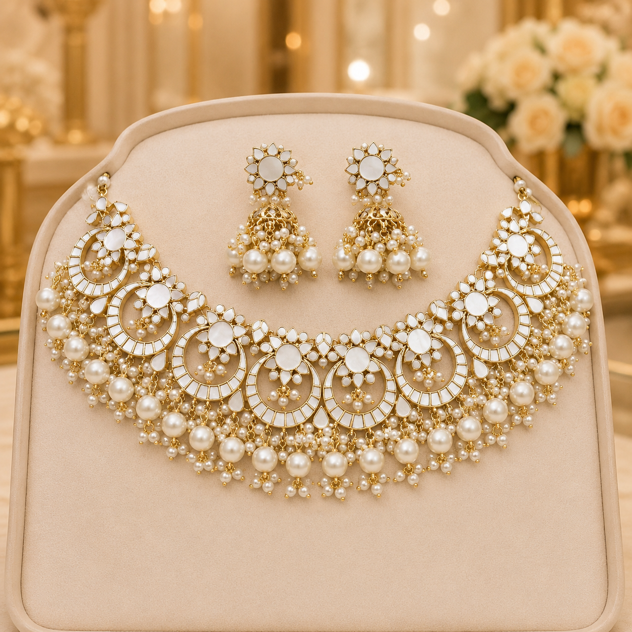 MOP Mother of Pearl Necklace Set Manufacturer India