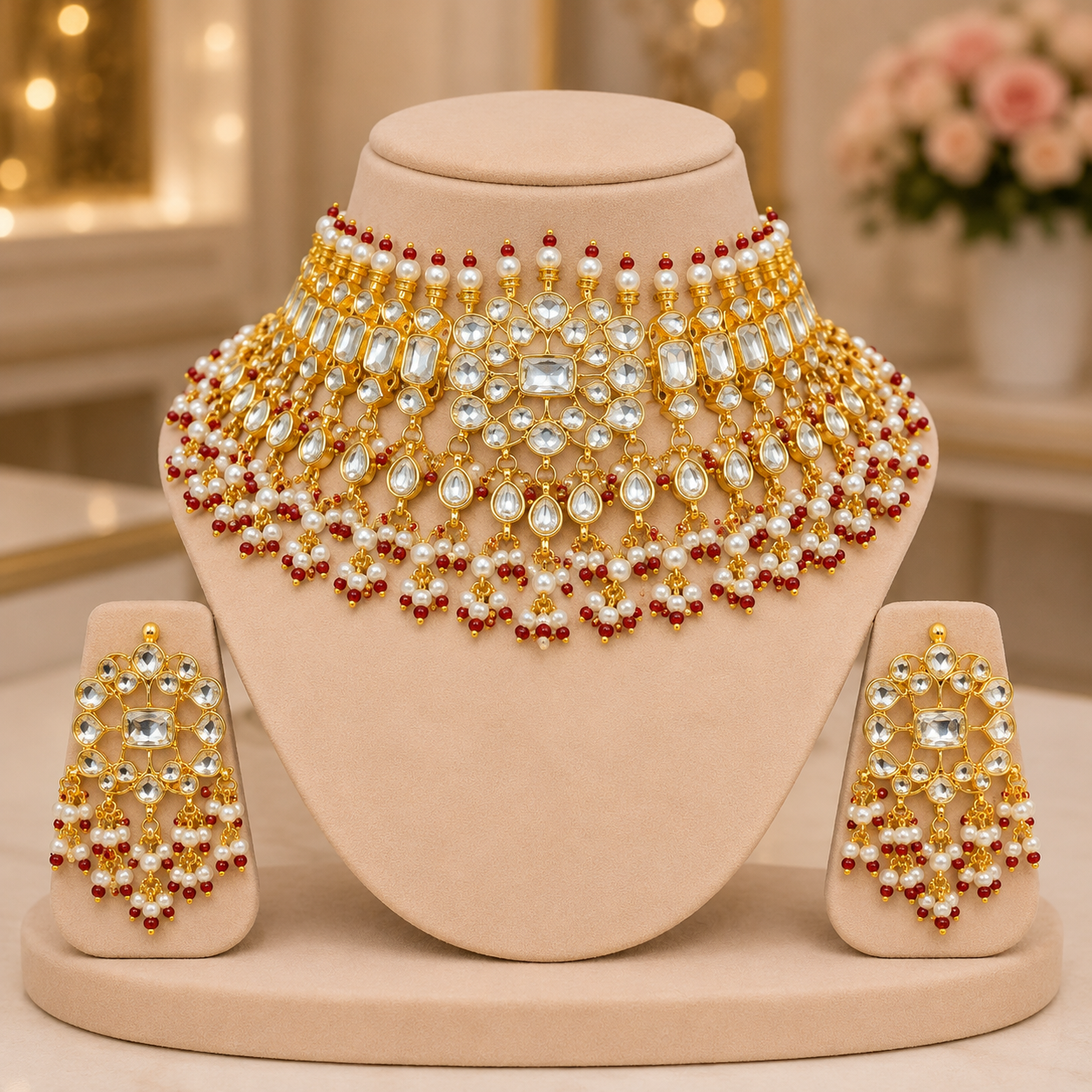 Panchi Kundan Choker Necklace Set Manufacturer India Online