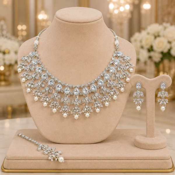 Reverse AD Bridal Necklace Set Manufacturer India