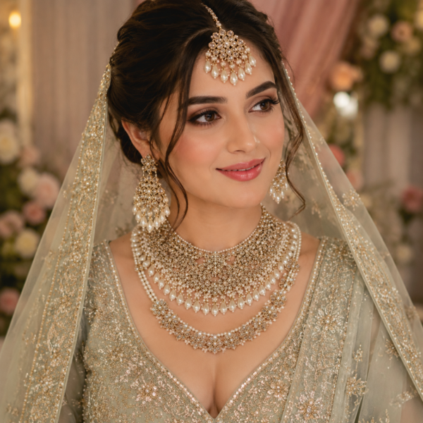 Reverse AD Champagne Bridal Jewelry Manufacturer India