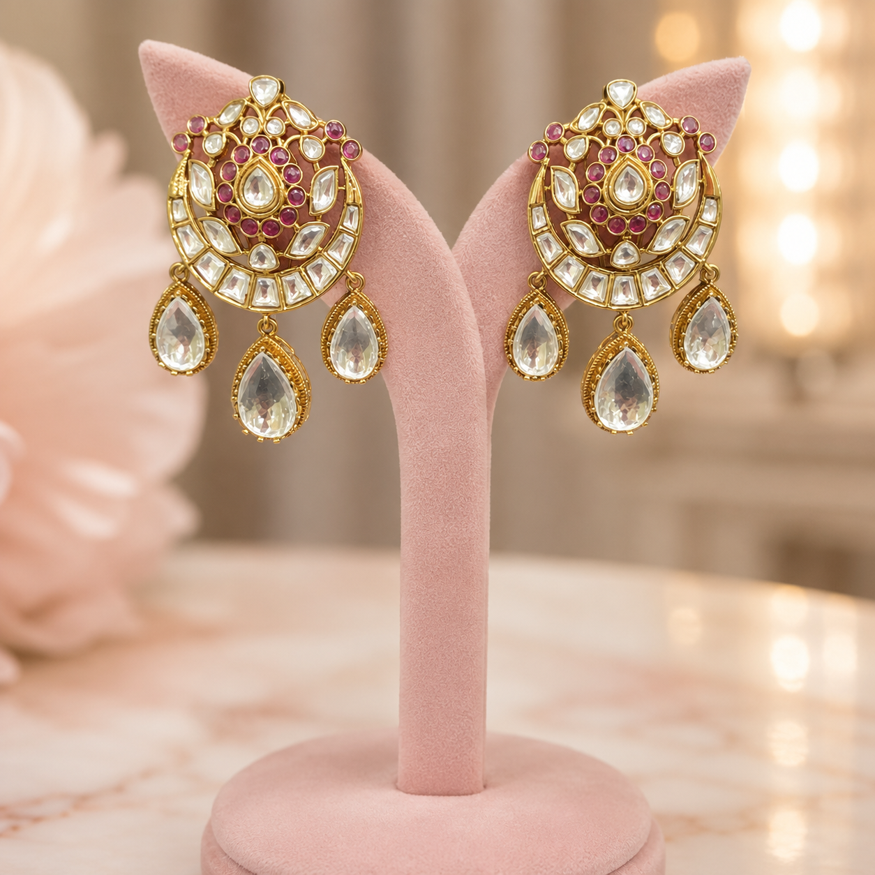 Wholesale Kundan Wedding Earrings Online Exporters India