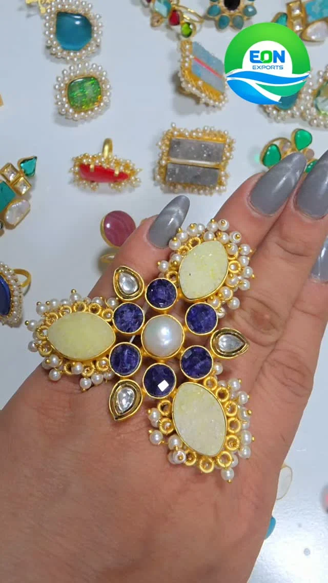 #statementrings #naturalstonerings #fingerringsusa #indianjewelryusa #jewelryexporterindia